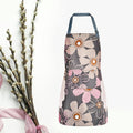 2 Pack Floral Aprons with Pocket Blooming Womens Waterproof Adjustable Cooking Aprons Kitchen Gardening Salon