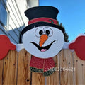 2024 New Year Santa Claus Fence Peeps Christmas Decoration Outdoor Holiday Occasion Home Garden Новы Decoration Navidad